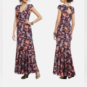 Anthropologie Leifsdottir Silk
Floral Boho Maxi Dress Size 4